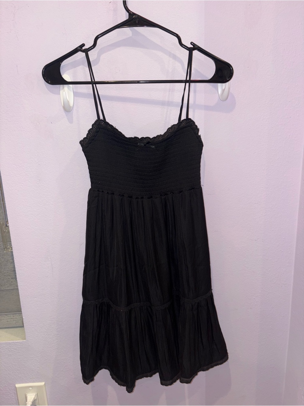 Mahina Women’s Black Spaghetti Strap Sundress